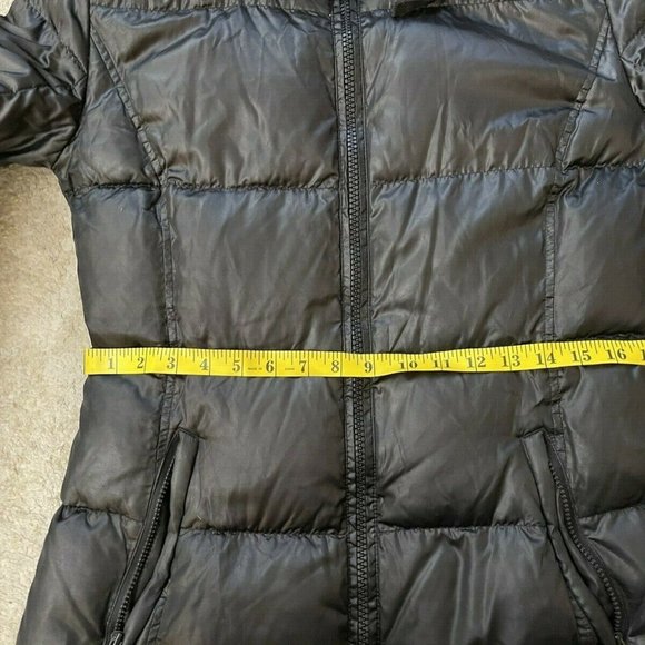 S 13/NYC DUCK DOWN GREEN PARKA HOODED POCKETS COAT JACKET SIZE S - Picture 6 of 9